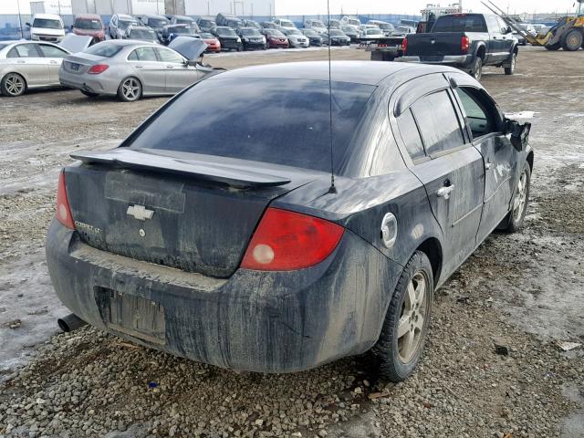 1G1AT55H597192522 - 2009 CHEVROLET COBALT LT BLACK photo 4