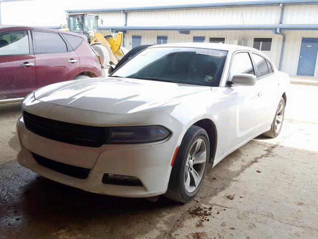 2C3CDXHG6GH319389 - 2016 DODGE CHARGER SX WHITE photo 2