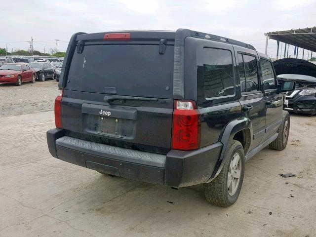 1J8HH48K17C511727 - 2007 JEEP COMMANDER BLACK photo 4