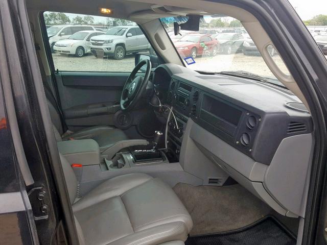 1J8HH48K17C511727 - 2007 JEEP COMMANDER BLACK photo 5