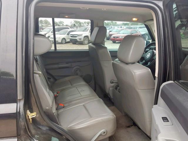 1J8HH48K17C511727 - 2007 JEEP COMMANDER BLACK photo 6