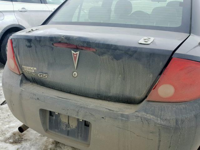 1G2AJ55F587276077 - 2008 PONTIAC G5 BLACK photo 9
