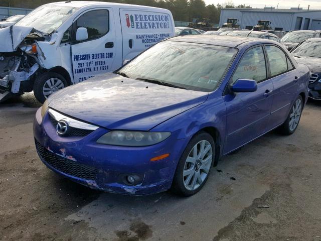 1YVHP80D365M51123 - 2006 MAZDA 6 S BLUE photo 2