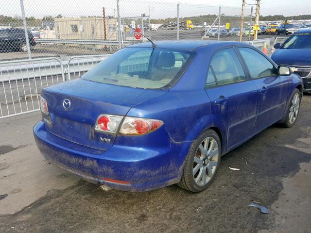 1YVHP80D365M51123 - 2006 MAZDA 6 S BLUE photo 4