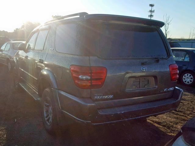 5TDBT48A93S180326 - 2003 TOYOTA SEQUOIA LI GRAY photo 3