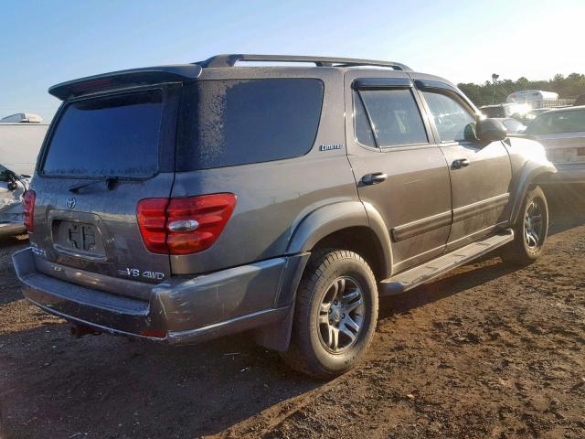 5TDBT48A93S180326 - 2003 TOYOTA SEQUOIA LI GRAY photo 4