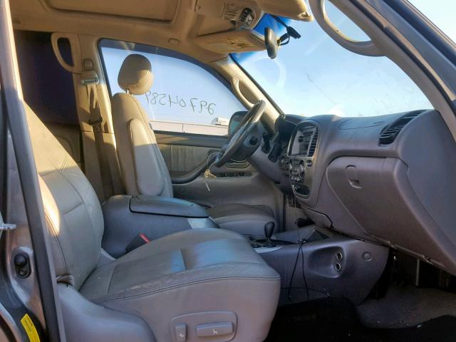 5TDBT48A93S180326 - 2003 TOYOTA SEQUOIA LI GRAY photo 5