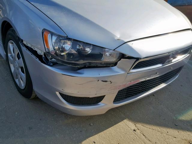 JA32U2FU4FU011747 - 2015 MITSUBISHI LANCER ES SILVER photo 10