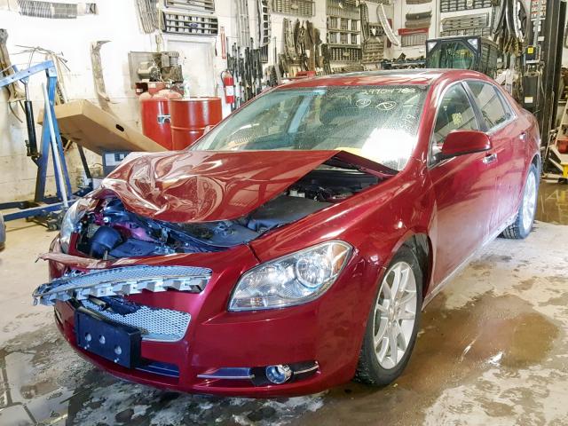 1G1ZE5E70BF111040 - 2011 CHEVROLET MALIBU LTZ RED photo 2