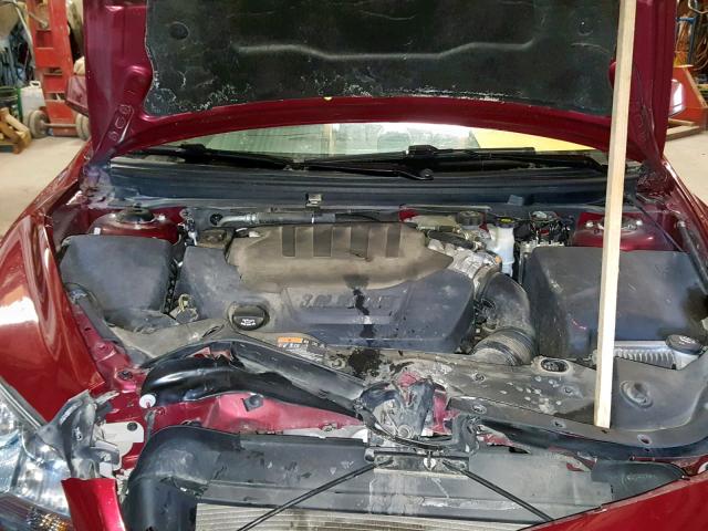 1G1ZE5E70BF111040 - 2011 CHEVROLET MALIBU LTZ RED photo 7