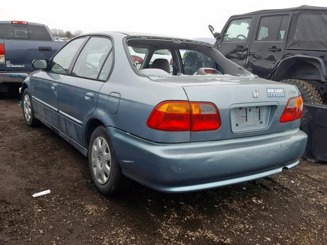 2HGEJ6614YH560196 - 2000 HONDA CIVIC BASE BLUE photo 3