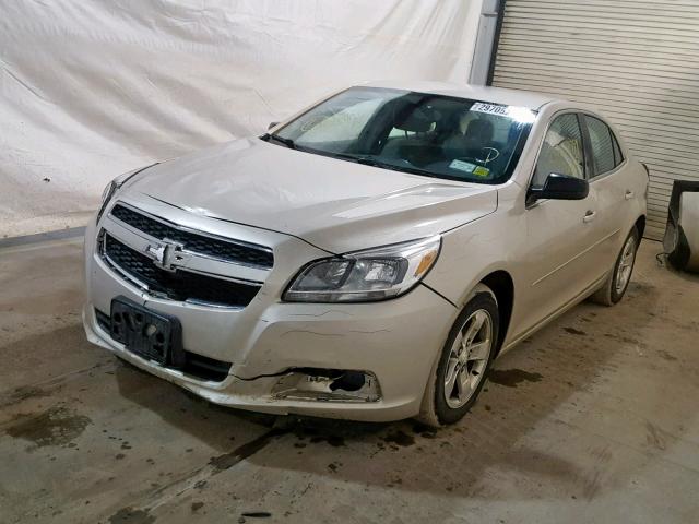 1G11B5SA0DF201572 - 2013 CHEVROLET MALIBU LS SILVER photo 2