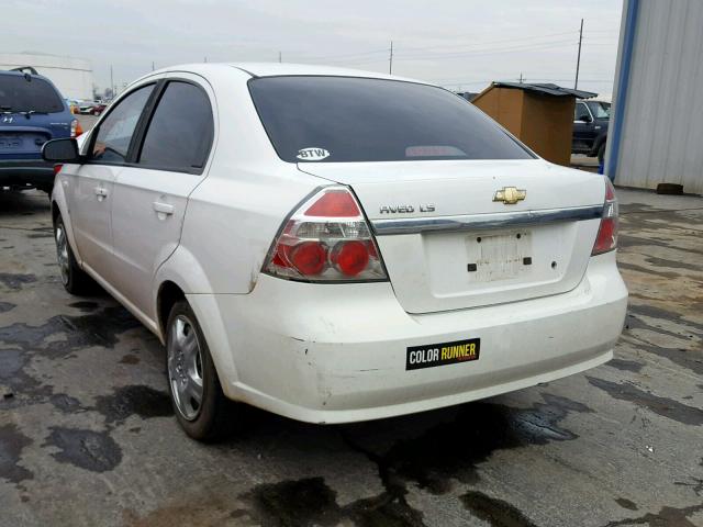 KL1TD56637B146134 - 2007 CHEVROLET AVEO BASE Ağ foto 3