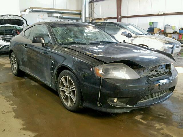 KMHHN65D06U192469 - 2006 HYUNDAI TIBURON SE BLACK photo 1