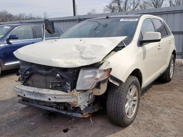 2FMDK48C68BB20618 - 2008 FORD EDGE SEL CREAM photo 2