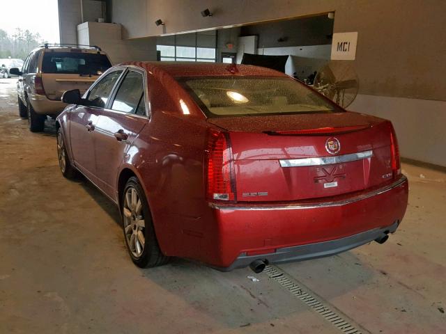 1G6DV57V590172090 - 2009 CADILLAC CTS HI FEA RED photo 3