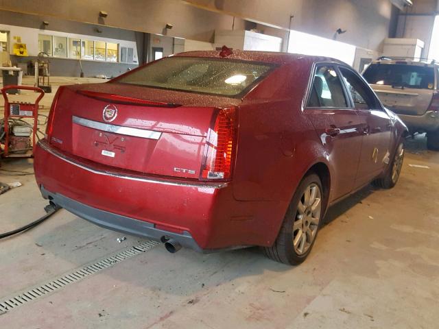 1G6DV57V590172090 - 2009 CADILLAC CTS HI FEA RED photo 4