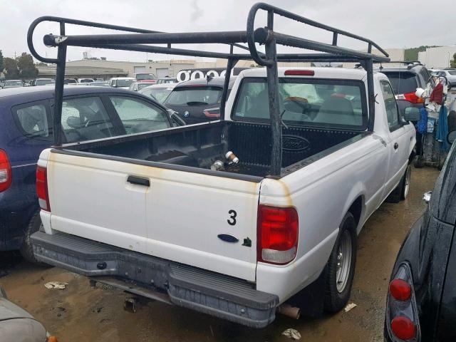 1FTYR10V9YPA04206 - 2000 FORD RANGER WHITE photo 4