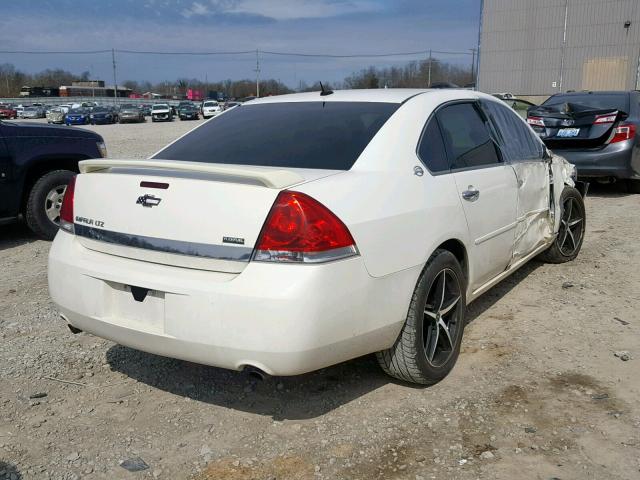 2G1WU583X89253038 - 2008 CHEVROLET IMPALA LTZ WHITE photo 4