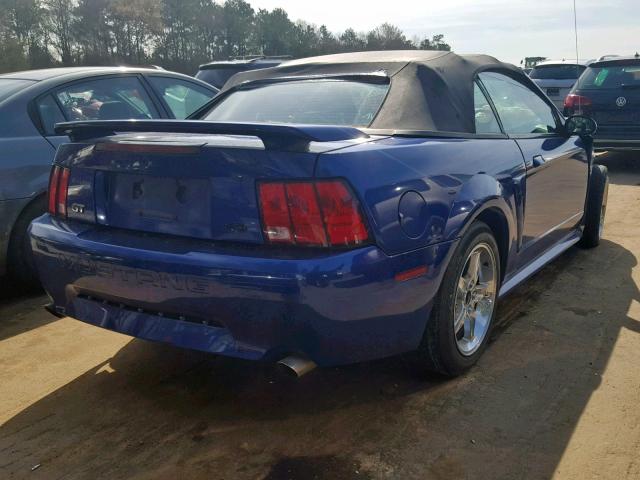 1FAFP45X24F138067 - 2004 FORD MUSTANG GT BLUE photo 4