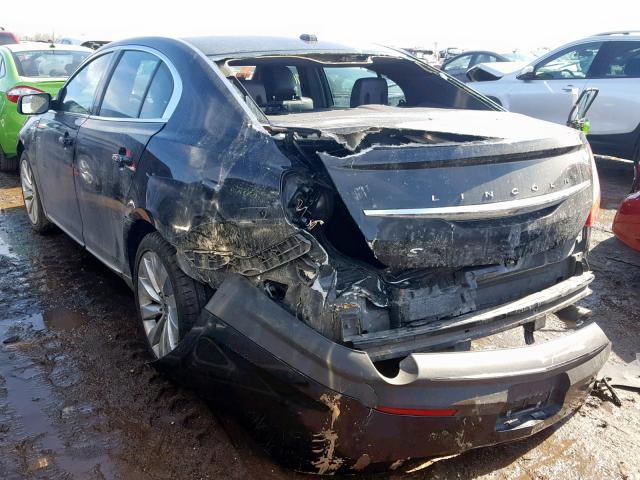 1LNHL9DK1FG603657 - 2015 LINCOLN MKS BLACK photo 3