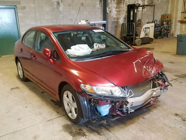 2HGFA16639H541921 - 2009 HONDA CIVIC LX-S Tünd qırmızı foto 1