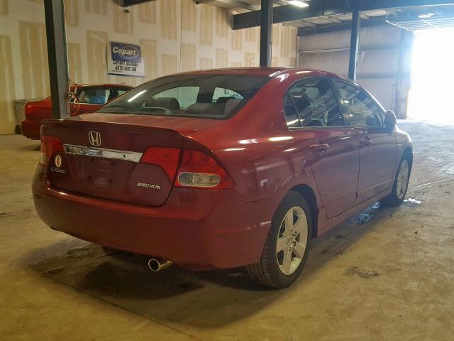 2HGFA16639H541921 - 2009 HONDA CIVIC LX-S Tünd qırmızı foto 4