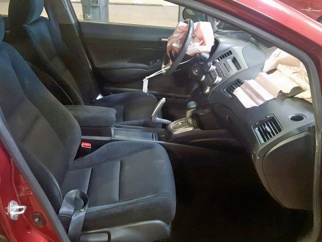 2HGFA16639H541921 - 2009 HONDA CIVIC LX-S Tünd qırmızı foto 5