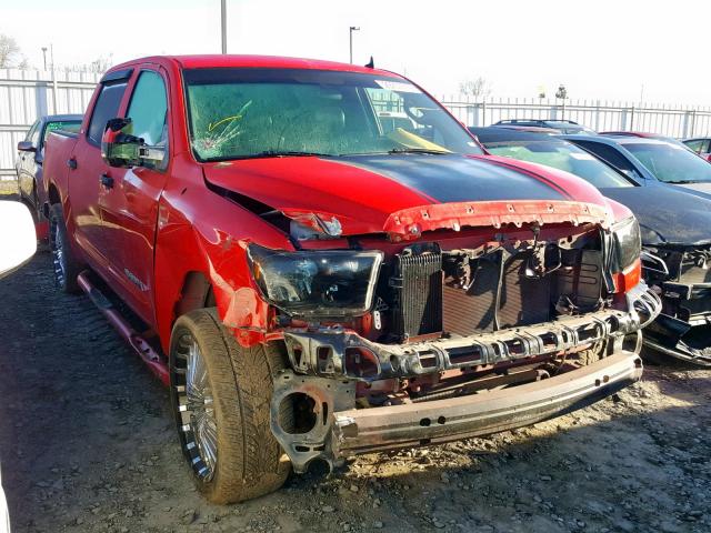 5TBEV54107S459004 - 2007 TOYOTA TUNDRA CRE RED photo 1