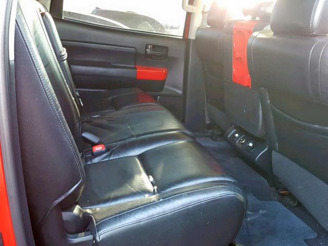 5TBEV54107S459004 - 2007 TOYOTA TUNDRA CRE RED photo 6