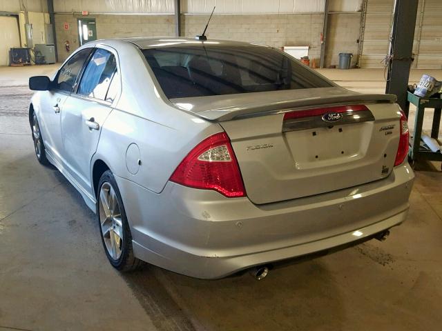 3FAHP0DCXCR202695 - 2012 FORD FUSION SPO GRAY photo 3