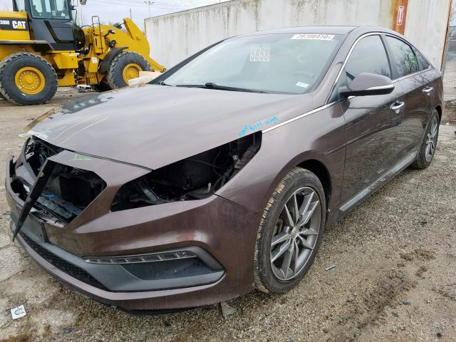 5NPE34AB9FH099692 - 2015 HYUNDAI SONATA SPORT  photo 2