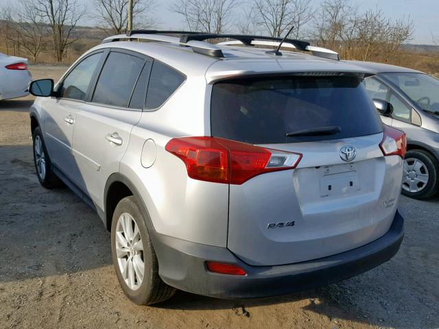 2T3DFREV4FW373734 - 2015 TOYOTA RAV4 LIMIT SILVER photo 3