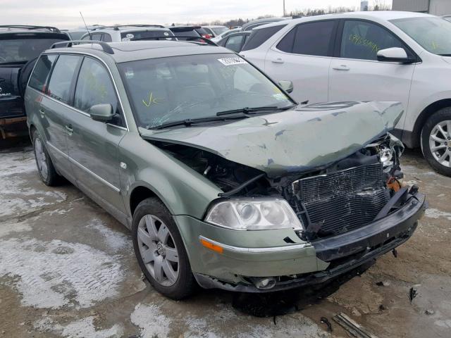 WVWYH63BX3E466019 - 2003 VOLKSWAGEN PASSAT GLX GREEN photo 1