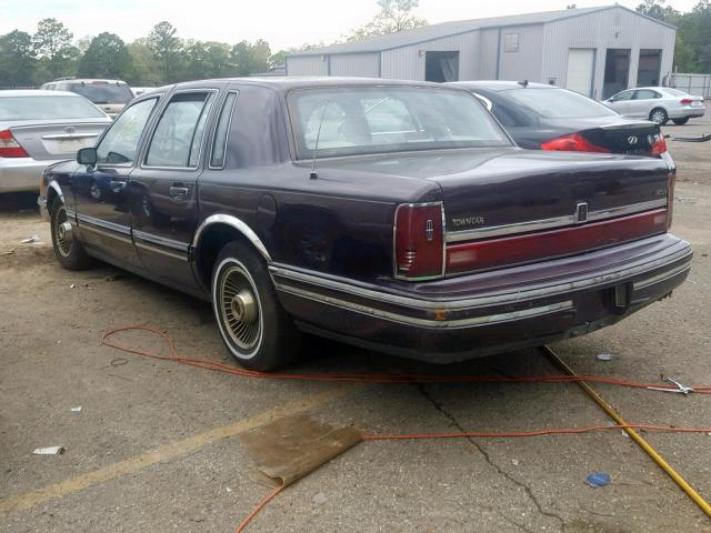 1LNCM81W8MY652239 - 1991 LINCOLN TOWN CAR E PURPLE photo 3