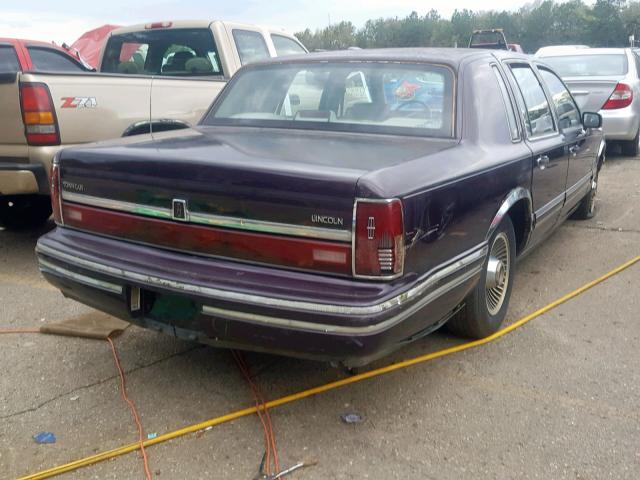 1LNCM81W8MY652239 - 1991 LINCOLN TOWN CAR E PURPLE photo 4