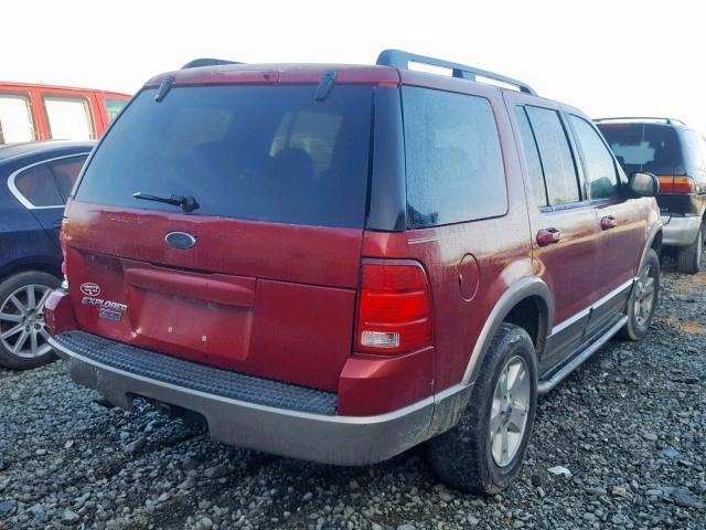 1FMZU64KX3UB08922 - 2003 FORD EXPLORER E BURGUNDY photo 4