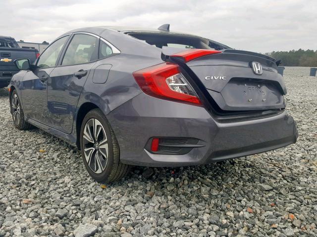 JHMFC1F7XJX031310 - 2018 HONDA CIVIC EXL GRAY photo 3