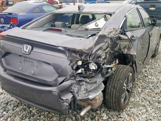 JHMFC1F7XJX031310 - 2018 HONDA CIVIC EXL GRAY photo 9