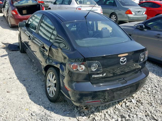 JM1BK12F181776766 - 2008 MAZDA 3 I BLACK photo 3