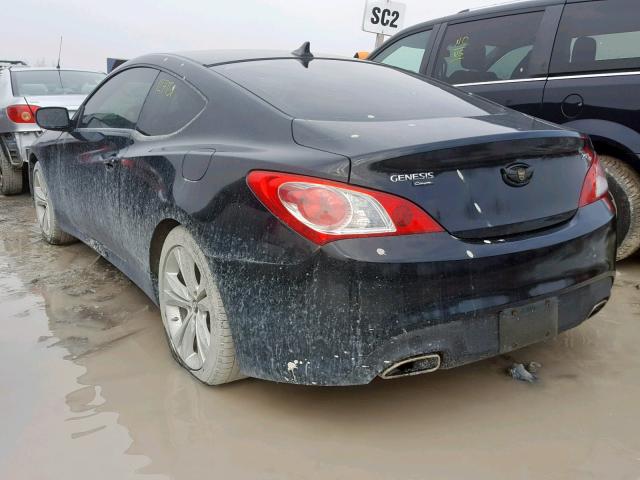 KMHHT6KD5AU039217 - 2010 HYUNDAI GENESIS CO BLACK photo 3