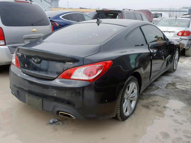 KMHHT6KD5AU039217 - 2010 HYUNDAI GENESIS CO BLACK photo 4