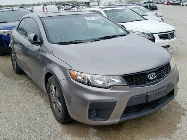 KNAFU6A25A5192700 - 2010 KIA FORTE EX GRAY photo 1