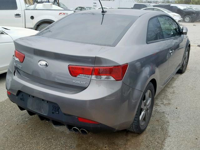 KNAFU6A25A5192700 - 2010 KIA FORTE EX GRAY photo 4