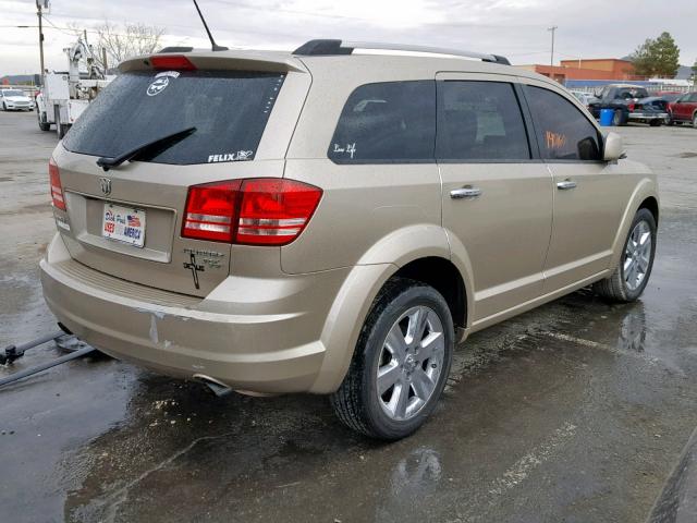 3D4GG67V19T512657 - 2009 DODGE JOURNEY R/ GOLD photo 4