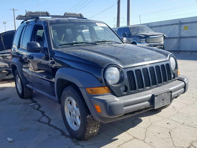 1J4GL48K06W282160 - 2006 JEEP LIBERTY SP BLACK photo 1
