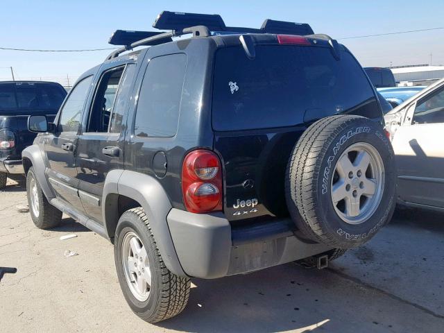 1J4GL48K06W282160 - 2006 JEEP LIBERTY SP BLACK photo 3