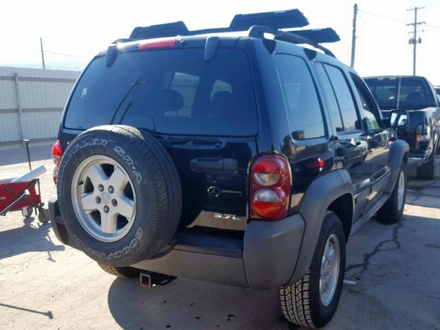 1J4GL48K06W282160 - 2006 JEEP LIBERTY SP BLACK photo 4