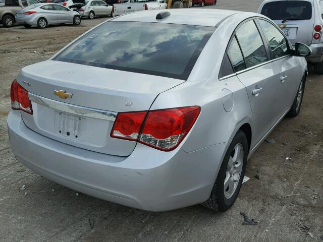 1G1PC5SB4F7175538 - 2015 CHEVROLET CRUZE LT SILVER photo 4