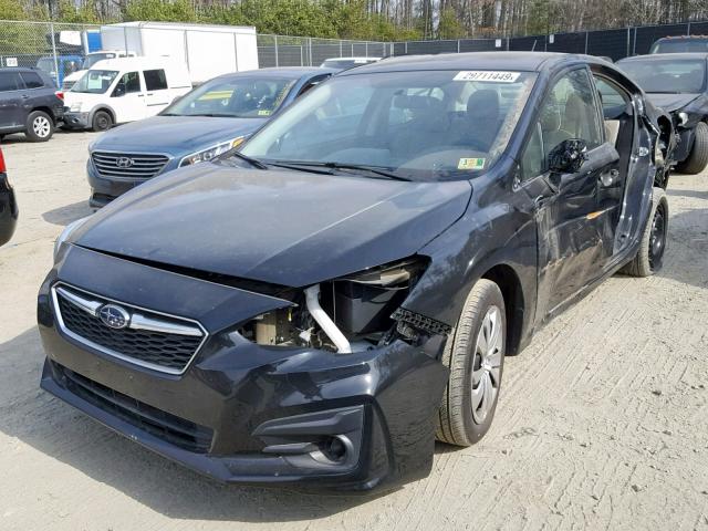 4S3GKAA6XJ1617046 - 2018 SUBARU IMPREZA BLACK photo 2